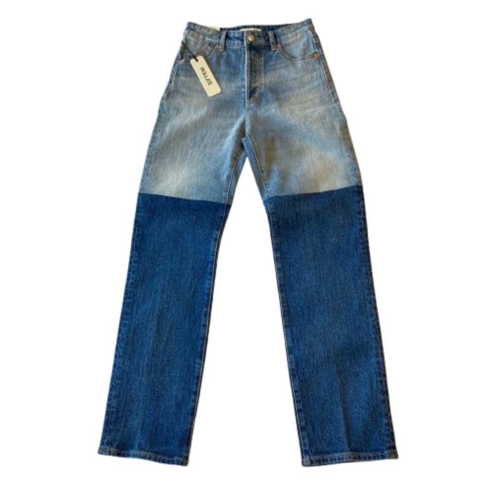 Rolla's Brent Splice Original High Rise Straight Jeans Womens 25 Indigo NWT